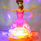 Goyal's Princess Dancing Angel Girl Doll Musical 360 Degree Rotating Princess Girl Flashing Lights with Music Sound Toy for Kids