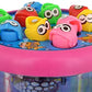 Goyal's Fishing Fish-Catching Game with 26 Piece Fishes, 2 Rotary Ponds and 4 Pods with Music and Light Function (Pink)