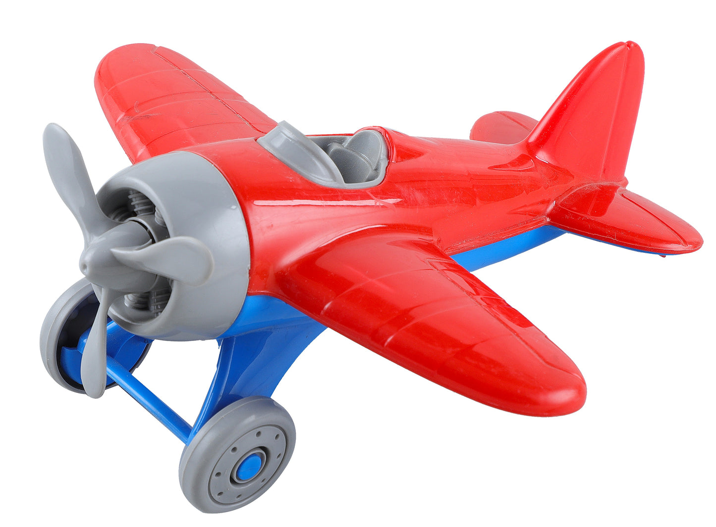 Goyal's Bingo Airplane Toys - BPA Free, Aero Plane for Improving Aeronautical Knowledge of Children - No Metal Axle, No Nut Used, No Sharp Edges, Safe Toy for Kids - Red