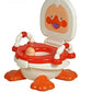 Goyal's Baby Duck Potty Training Seat with Removable Bowl and Closable Cover with Handle - Red