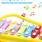 Goyal's Musical Big Size Multi Keys Xylophone and Piano, Non Toxic, Non-Battery for Kids & Toddlers, Plastic (8 Keys Yellow)
