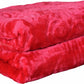 Goyal's Polyester Embossed Floral Printed 500TC Single Bed Mink Blanket 63 X 85 Inch - Pink, reversible