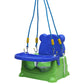 Goyal's 6-in-1 Multipurpose Booster Seat Swing Kids Feeding High Chair with Long Hook Ropes - Green & Blue