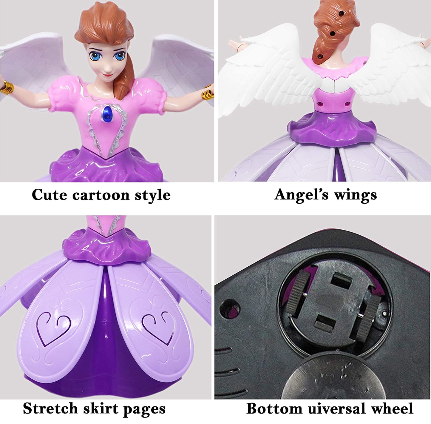 Goyal's Dancing Angel परी Doll Girl 360 Degree Rotating with Music & Flashing Lights Toy for Kids