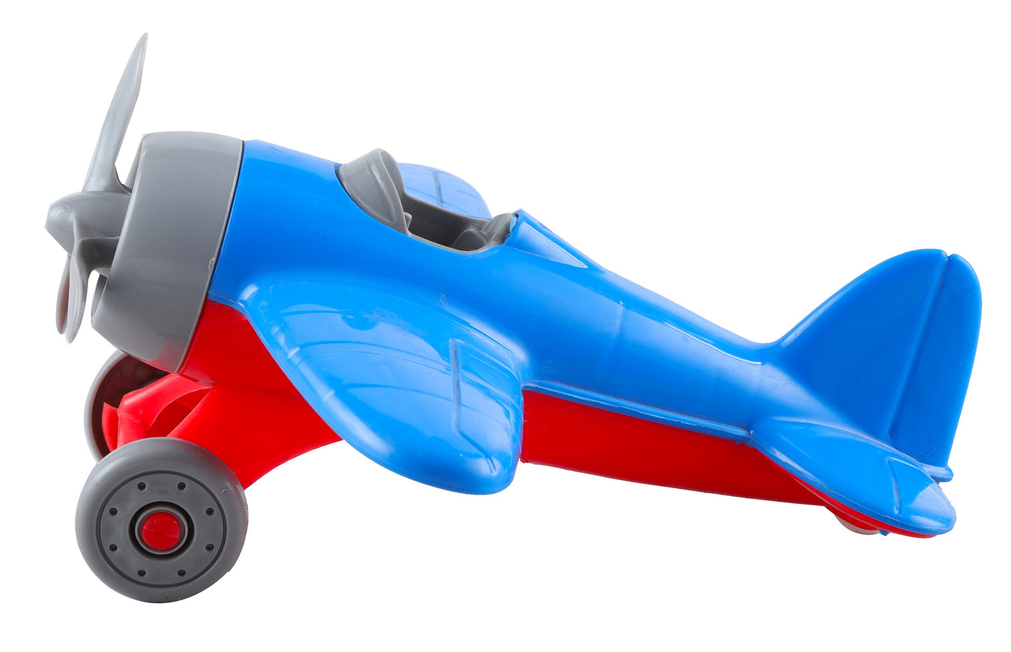 Goyal's Bingo Airplane Toys - BPA Free, Aero Plane for Improving Aeronautical Knowledge of Children - No Metal Axle, No Nut Used, No Sharp Edges, Safe Toy for Kids - Blue