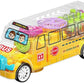 Goyal's Transparent Gear School Bus Concept Toys - 360° Rotating Vehicle, Moving Gear Simulation Technology Bus Sound and Colorful Lights for Kids 1 Year & Above (Gear School Bus)