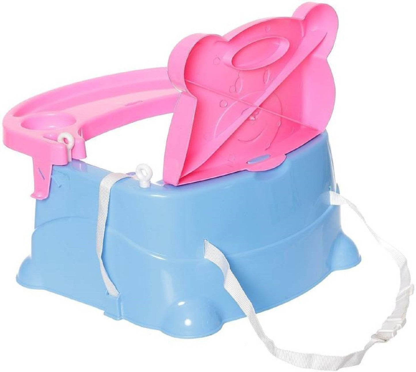 Goyal's 6-in-1 Multipurpose Booster Seat Swing Kids Feeding High Chair with Long Hook Ropes - Pink & Blue