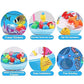 Goyal's Fishing Fish-Catching Game with 26 Piece Fishes, 2 Rotary Ponds and 4 Pods with Music and Light Function (Blue)