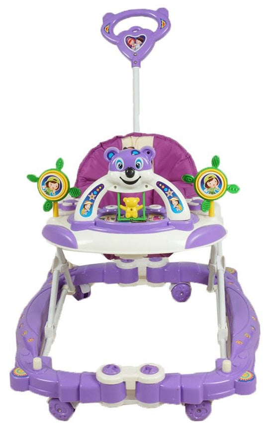 Goyal's Baby Musical Rocker Cum Walker - Foldable & Height Adjustable - Purple