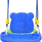 Goyal's 6-in-1 Multipurpose Booster Seat Swing Kids Feeding High Chair with Long Hook Ropes - Green & Blue