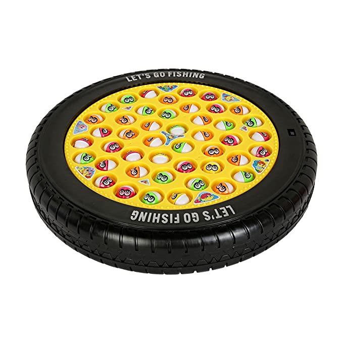 Goyal's Magnetic Musical Big Round Tyre Rotating Fishing Fish Catching