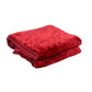 Goyal's Polyester Embossed Floral Printed 500TC Double Bed Mink Blanket 87 X 85 Inch Set of 2 - Purple and Maroon