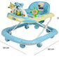 Goyal's Baby Musical Walker - Foldable & Height Adjustable - Blue (Made in India)