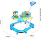 Goyal's Baby Musical Foldable & Height Adjustable Walker with Parental Handle