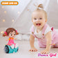 Goyal's 360 Degree Rotating Musical Dancing Girl Doll Toy with Attractive Multi Color Flashing Lights (Sit Girl)