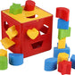 Goyal's Jumbo Size Baby Blocks Shape Sorter Toy - Children's Blocks Includes 18 Shapes - Color Recognition Shape Toys with Colorful Sorter Cube Box for Baby Boys & Girls - Multicolor