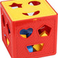 Goyal's Jumbo Size Baby Blocks Shape Sorter Toy - Children's Blocks Includes 18 Shapes - Color Recognition Shape Toys with Colorful Sorter Cube Box for Baby Boys & Girls - Multicolor