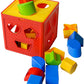 Goyal's Jumbo Size Baby Blocks Shape Sorter Toy - Children's Blocks Includes 18 Shapes - Color Recognition Shape Toys with Colorful Sorter Cube Box for Baby Boys & Girls - Multicolor
