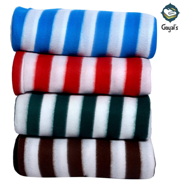 Goyal's Fleece 250 TC Single Bed Stripes Blanket