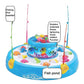Goyal's Fishing Fish-Catching Game with 26 Piece Fishes, 2 Rotary Ponds and 4 Pods with Music and Light Function (Blue)