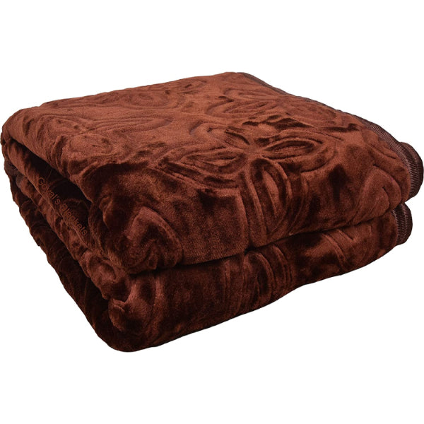 Goyal's 500 TC Super Soft Mink Single / Double Bed Blanket, Lightweight Blanket