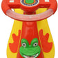 Goyal's Frog Face Design Musical Free Wheel Swing and Twist Magic Car - Yellow