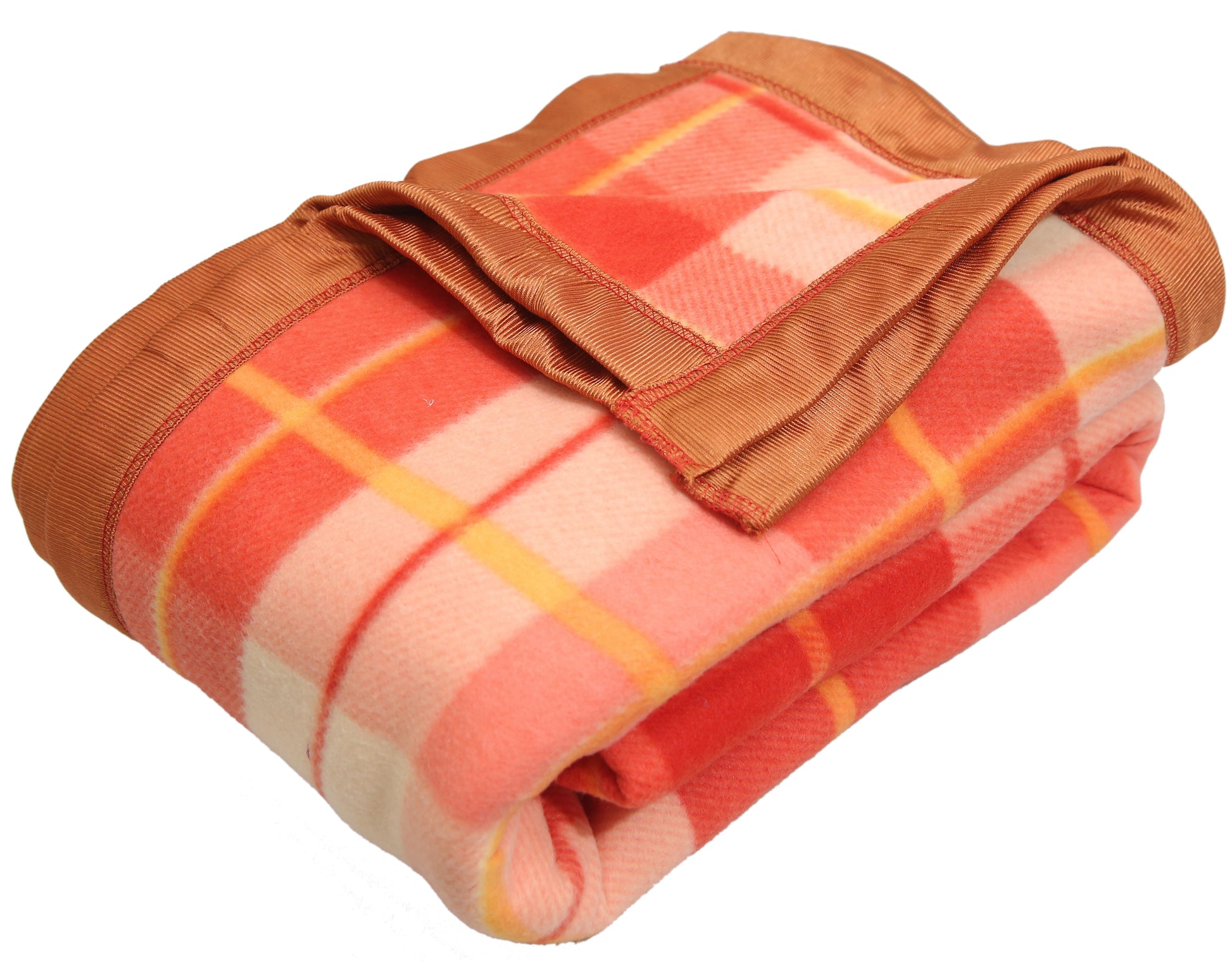 Goyal's Checker Polar Fleece All Season Blanket Single Bed With Satan