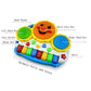 Goyal's Baby Smiles Drum Keyboard Musical Plastic Toys with Flashing Lights - Animal Sounds and Songs, Multi Color for Kids