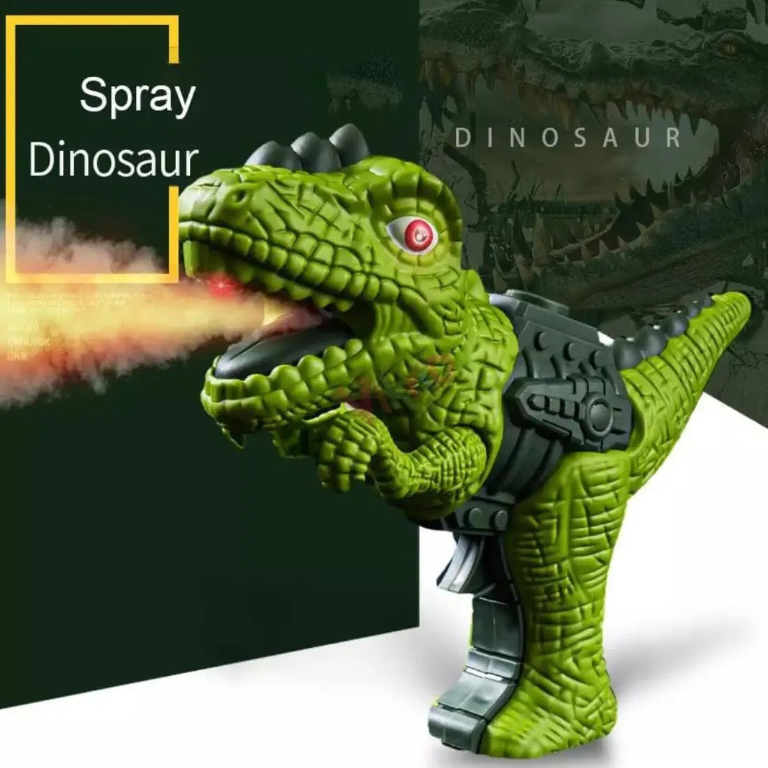 Goyal’s Dinosaur Water Spray Guns for Kids Light-up Dinosaur Water Spray Gun Battery Operated Dinosaur Spray Pistols with Light(Multicolor)