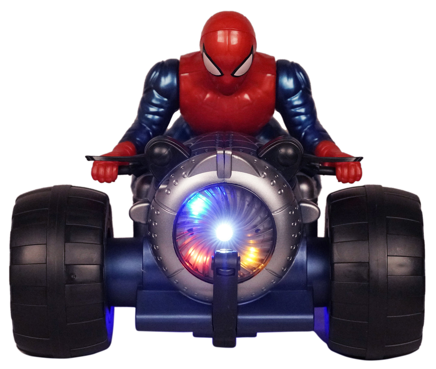 Goyal's 360° Rotating Acrobatic Stunt Spin Racer Motorcycle Cartoon-Men Toy With Lights & Music