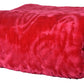 Goyal's Polyester Embossed Floral Printed 500TC Single Bed Mink Blanket 63 X 85 Inch - Pink, reversible