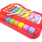 Goyal's Musical Big Size Multi Keys Xylophone and Piano, Non Toxic, Non-Battery for Kids & Toddlers, Plastic (8 Keys Red)