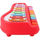 Goyal's Musical Big Size Multi Keys Xylophone and Piano, Non Toxic, Non-Battery for Kids & Toddlers, Plastic (8 Keys Red)