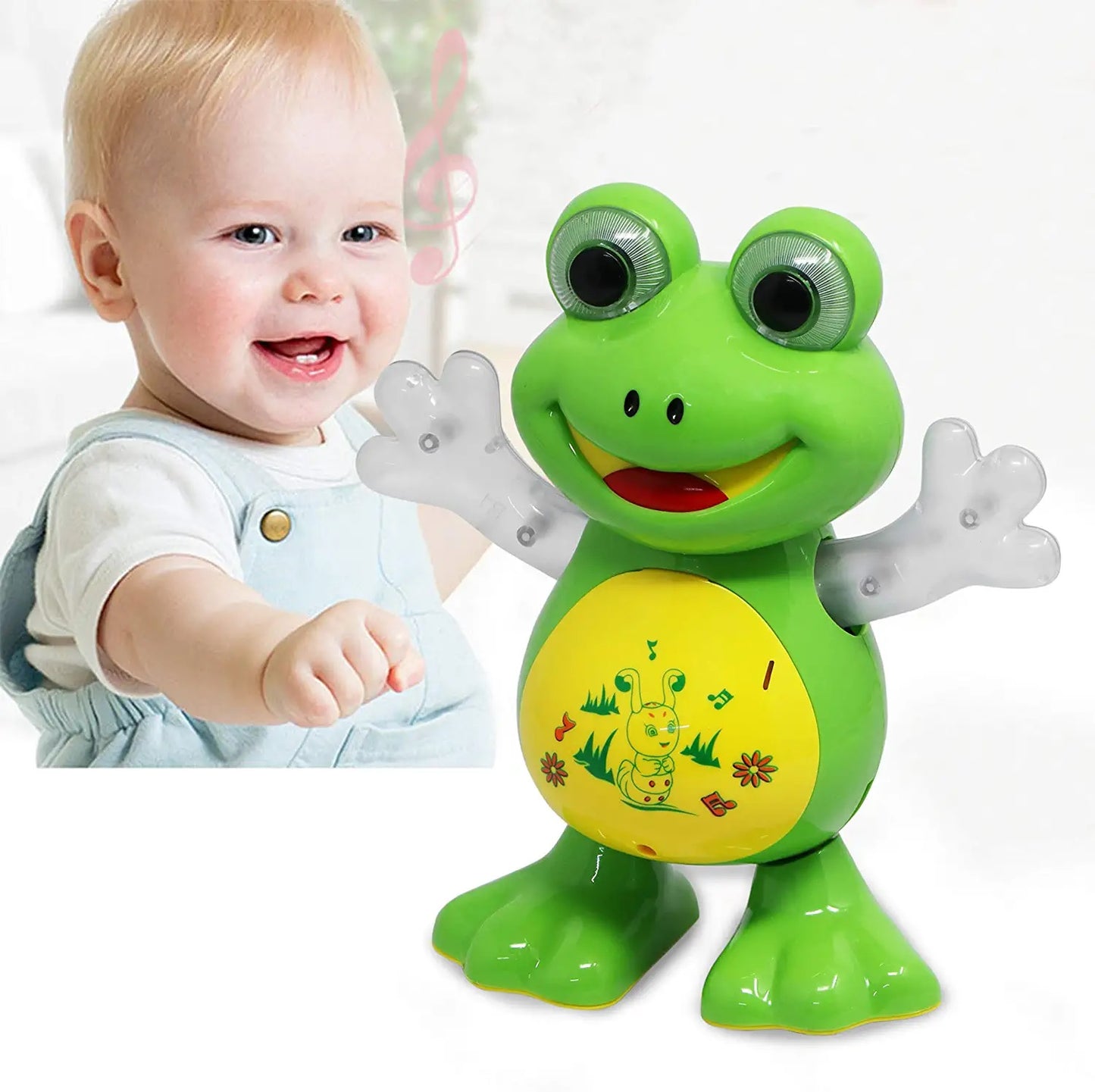 Goyal's Dancing Frog Toy with Music Flashing Lights and Real Dancing Action (Frog)