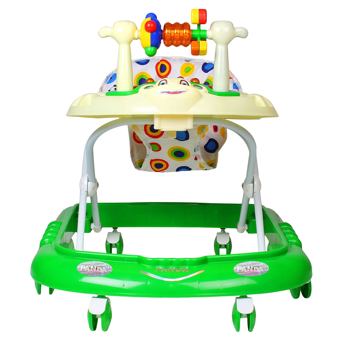 GOYAL'S Monkey Baby Walker - Music & Light Function with Adjustable Height (Green)