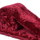 Goyal's Polyester Embossed Floral Printed 500TC Single Bed Mink Blanket 63 X 85 Inch Set of 2 - Grey and Maroon