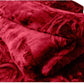 Goyal's Polyester Embossed Floral Printed 500TC Single Bed Mink Blanket 63 X 85 Inch Set of 2 - Grey and Maroon