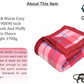 Goyal's Checker Polar Fleece All Season Blanket Double Bed With Satan Border, 90x90 Inches - Pink