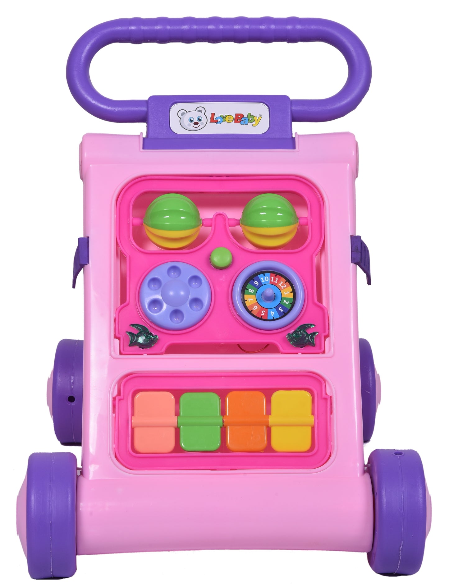 Goyal's Baby Activity Walker - Toddler Learning Toys for 6 Months -15 Months Old (Pink)