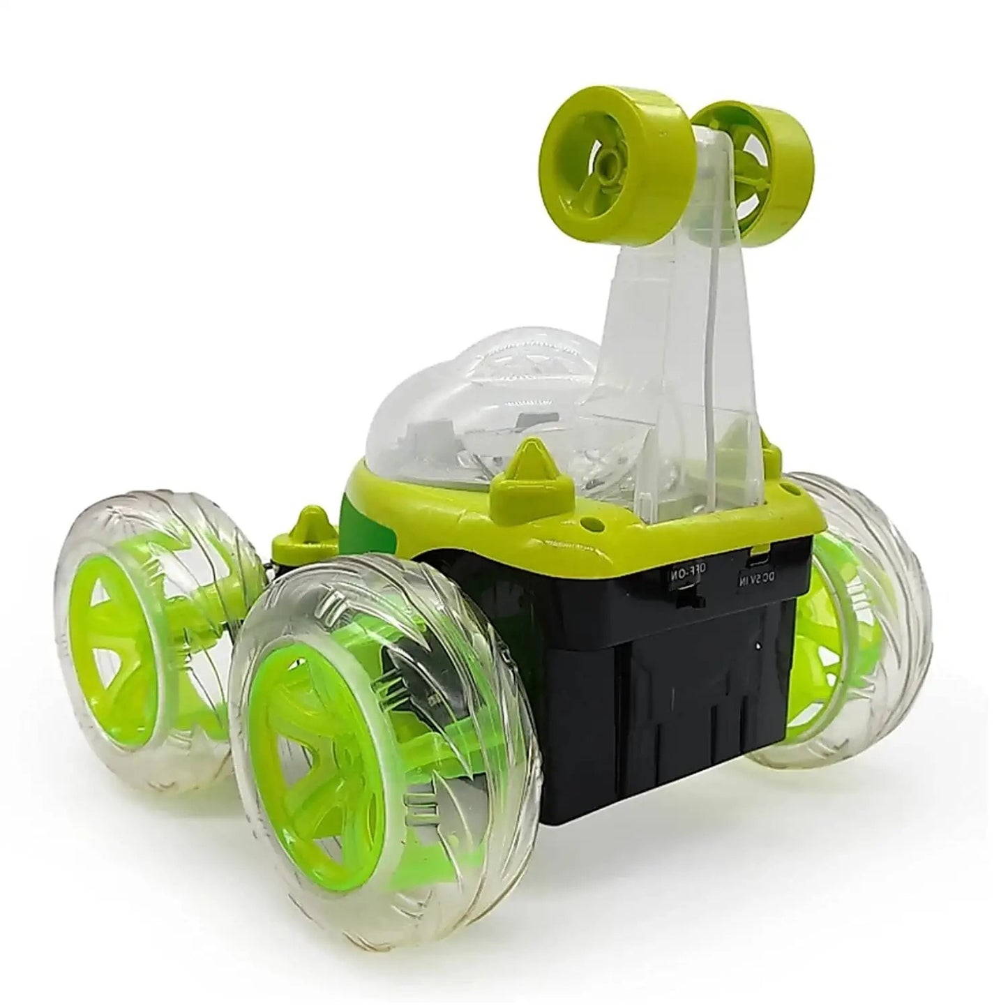 Goyal's Remote Control Rechargable Acrobatic 360 Degree Twisting Stunt Car with Music & Lights and Charger for Kids