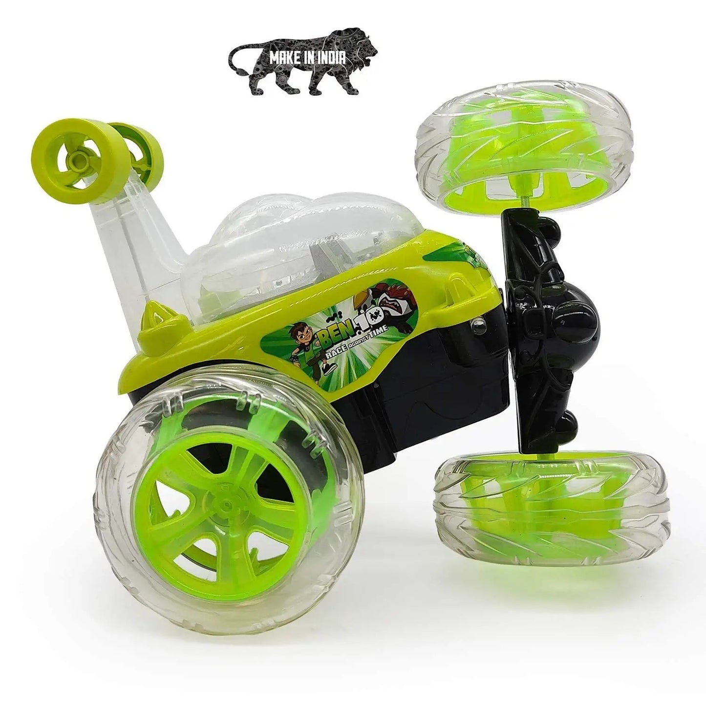 Goyal's Remote Control Rechargable Acrobatic 360 Degree Twisting Stunt Car with Music & Lights and Charger for Kids