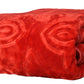 Goyal's Polyester Embossed Floral Printed 500TC Double Bed Mink Blanket 87 X 85 Inch - Red, reversible