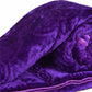 Goyal's Polyester Embossed Floral Printed 500TC Double Bed Mink Blanket 87 X 85 Inch Set of 2 - Purple and Maroon