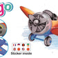 Goyal's Bingo Airplane Toys - BPA Free, Aero Plane for Improving Aeronautical Knowledge of Children - No Metal Axle, No Nut Used, No Sharp Edges, Safe Toy for Kids - Red