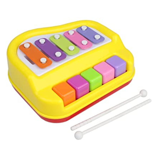 Goyal's Musical 5 Keys Xylophone Cum Piano, Non Toxic, Non-Battery Toy for Kids & Toddlers